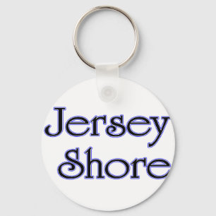 Jersey Shore blue Key Ring