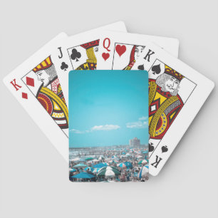 Jersey Shore Coastal Beach Art  Playing Cards