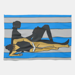 Jersey Shore, Gal on Beach Towel