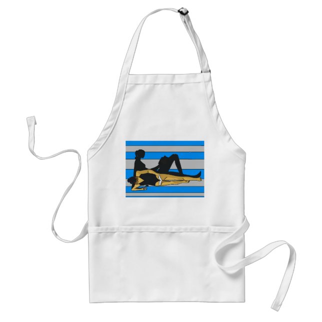 Jersey Shore, Gal on Beach Towel Standard Apron (Front)