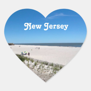 Jersey Shore Heart Sticker