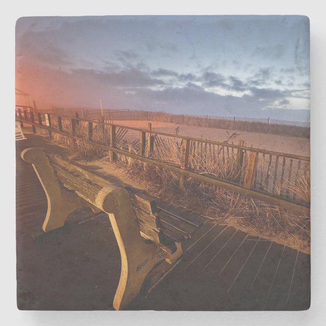 Jersey Shore Marble Coaster (Bench) by Mike Dalton (Front)
