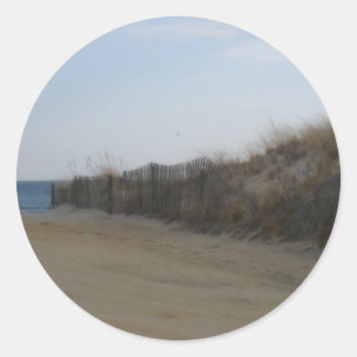 Jersey Shore * Softened Beach Classic Round Sticker