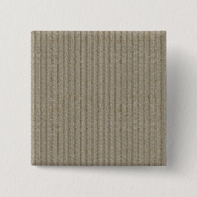 Jersey Stripe Knit Pattern in Soft Beige 15 Cm Square Badge (Front)
