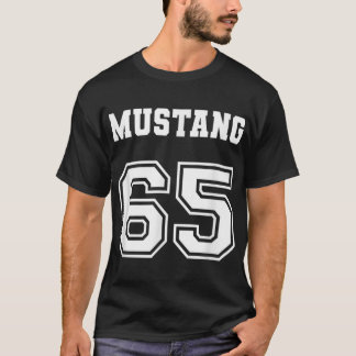 Jersey Style Classic Mustang 65 1965 Horse Airplan T-Shirt