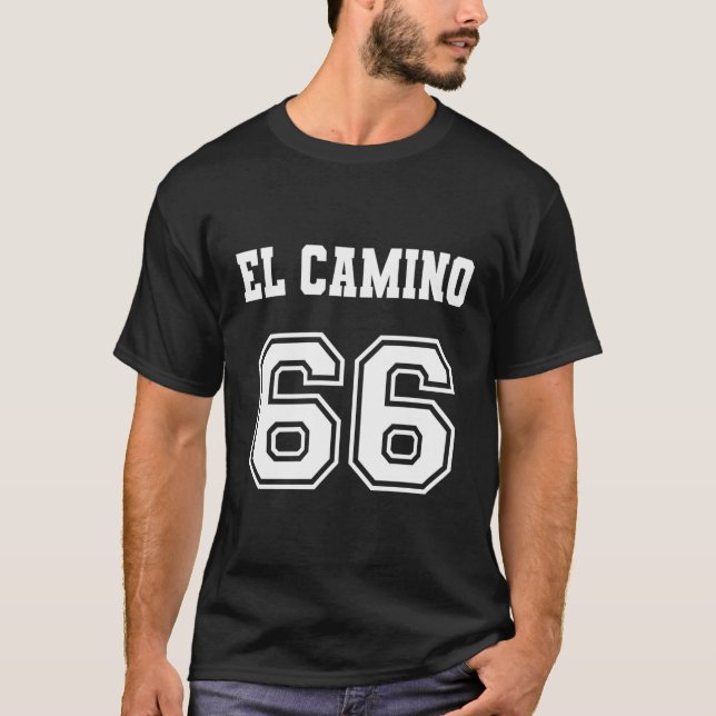 Jersey Style El Camino 66 1966 Old School Muscle C T-Shirt (Front)