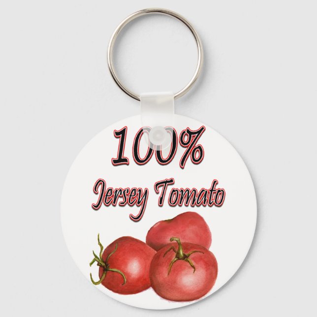 Jersey Tomatoes 100% Key Ring (Front)