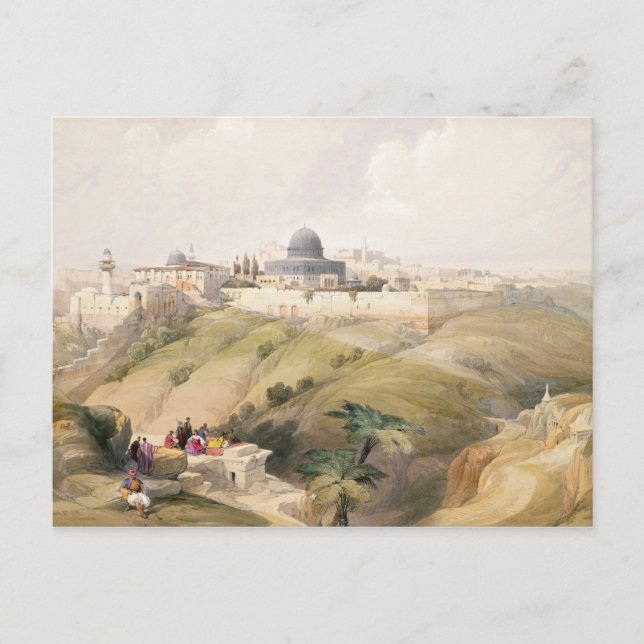 Jerusalem, April 9th 1839, plate 16 from Volume I Postcard (Front)