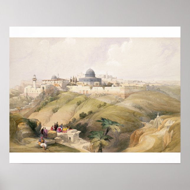 Jerusalem, April 9th 1839, plate 16 from Volume I Poster (Front)