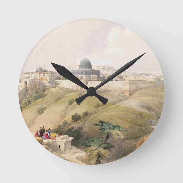 Jerusalem, April 9th 1839, plate 16 from Volume I Round Clock (Front)