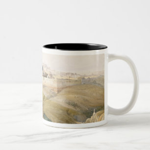 Jerusalem, April 9th 1839, plate 16 from Volume I Two-Tone Coffee Mug