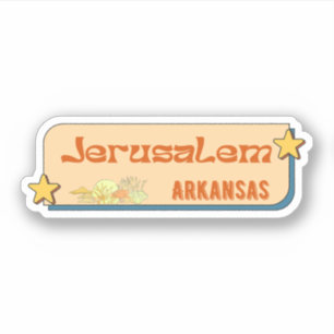 Jerusalem, Arkansas  Sticker