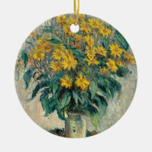 Jerusalem Artichoke Flowers, 1880 (oil on canvas) Ceramic Tree Decoration