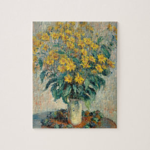 Jerusalem Artichoke Flowers, 1880 (oil on canvas) Jigsaw Puzzle