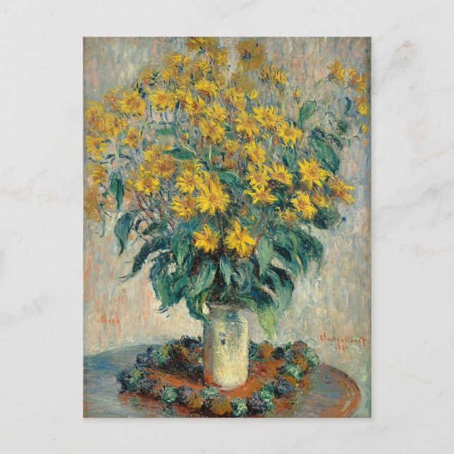 Jerusalem Artichoke Flowers, 1880 (oil on canvas) Postcard (Front)