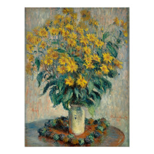 Jerusalem Artichoke Flowers, 1880 (oil on canvas) Poster