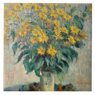 Jerusalem Artichoke Flowers, 1880 (oil on canvas) Tile