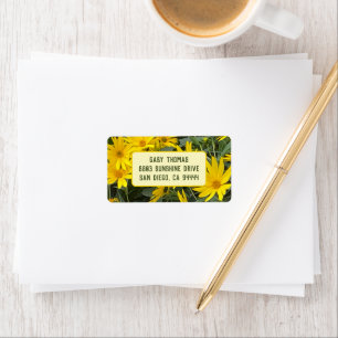 Jerusalem Artichoke Flowers Address Labels