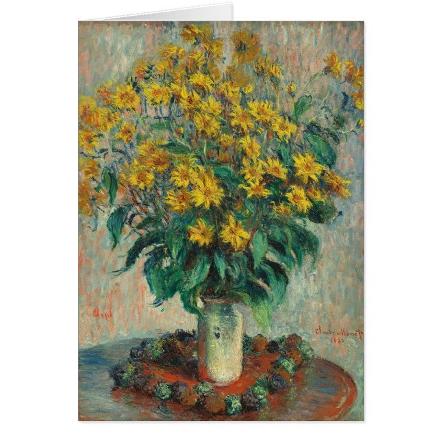 Jerusalem Artichoke Flowers by Claude Monet (Front)