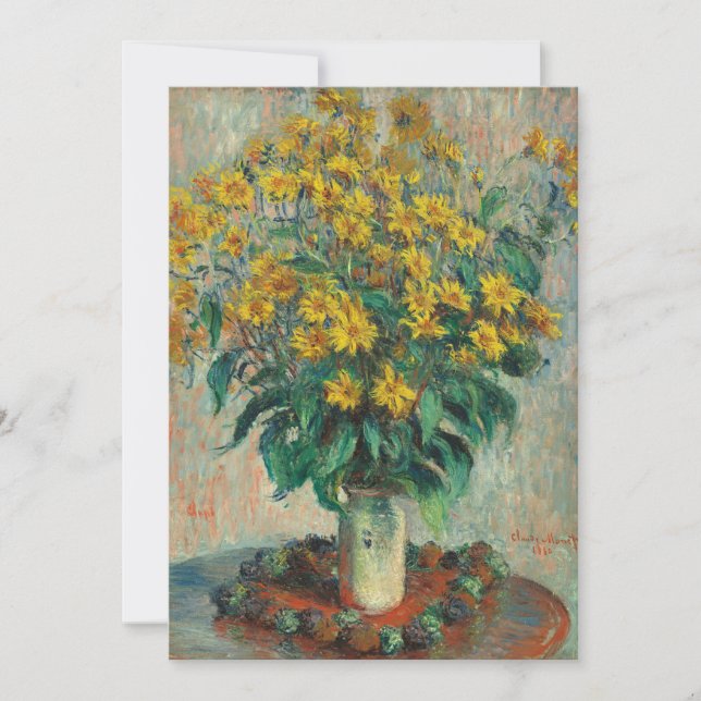 Jerusalem Artichoke Flowers by Claude Monet (Front)