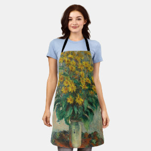 Jerusalem Artichoke Flowers - Claude Monet Apron
