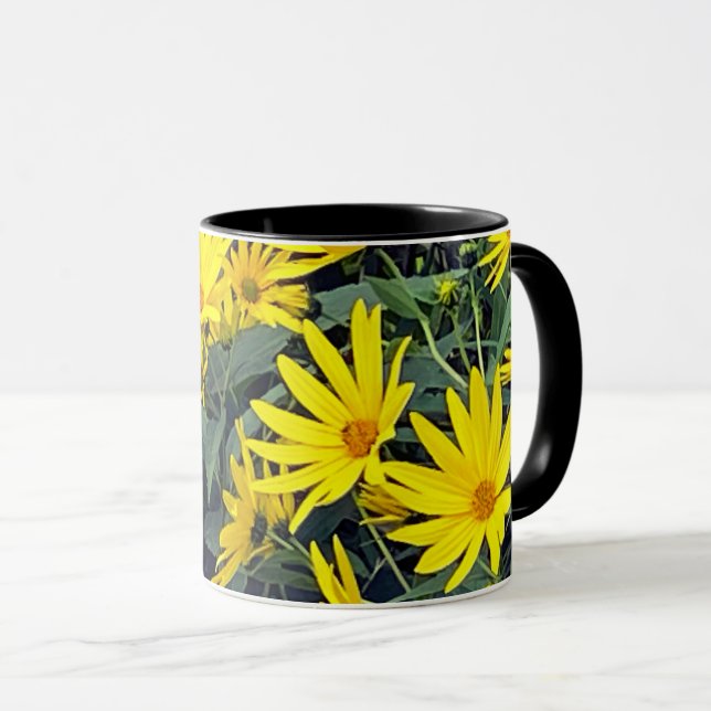 Jerusalem Artichoke Flowers Mug (Front Right)