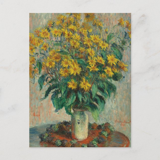 Jerusalem Artichokes by Claude Monet Postcard (Front)