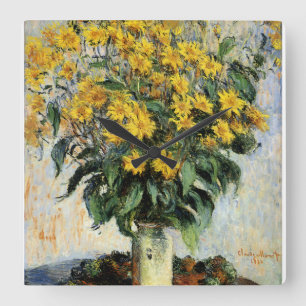 Jerusalem Artichokes Square Wall Clock