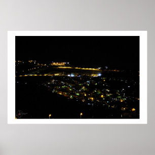Jerusalem at night poster