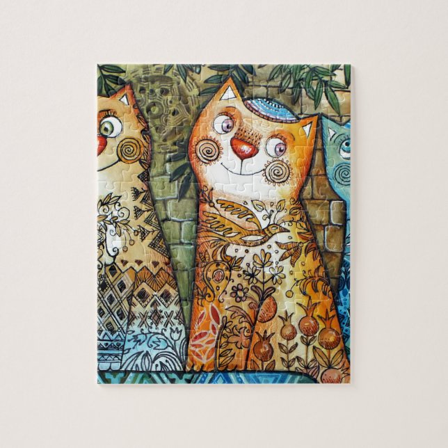 Jerusalem cats jigsaw puzzle (Vertical)