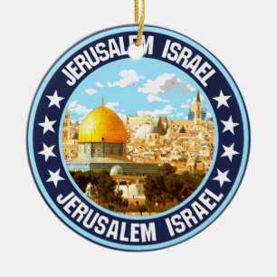 Jerusalem                                          ceramic ornament