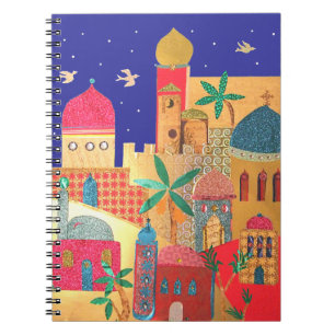 Jerusalem City Colourful Art Notebook