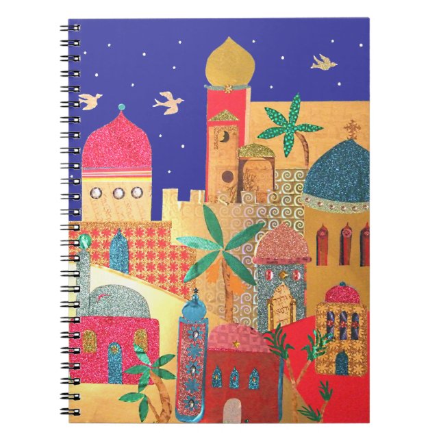 Jerusalem City Colourful Art Notebook (Front)