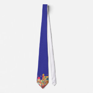 Jerusalem City Colourful Art Tie