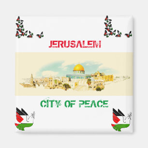 Jerusalem City Of P[eace Fridge Magnet Souvenir