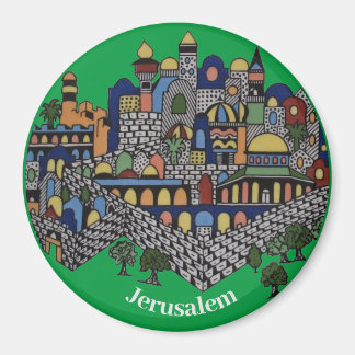 Jerusalem Cityscape Magnet