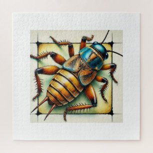 Jerusalem cricket 061024IREF231 - Watercolor Jigsaw Puzzle