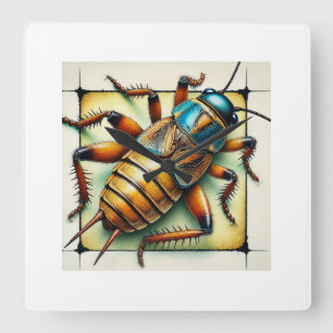 Jerusalem cricket 061024IREF231 - Watercolor Square Wall Clock