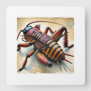 Jerusalem cricket 190924IREF204 - Watercolor Square Wall Clock