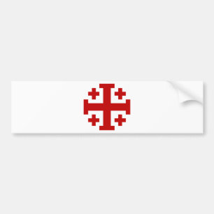 Jerusalem Cross Bumper Sticker