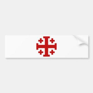 Jerusalem Cross Bumper Sticker