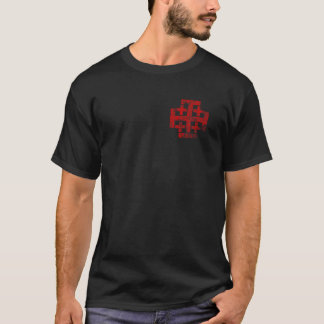 Jerusalem Cross Crusader T Shirt Christian Catholi