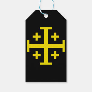 Jerusalem cross gift tags