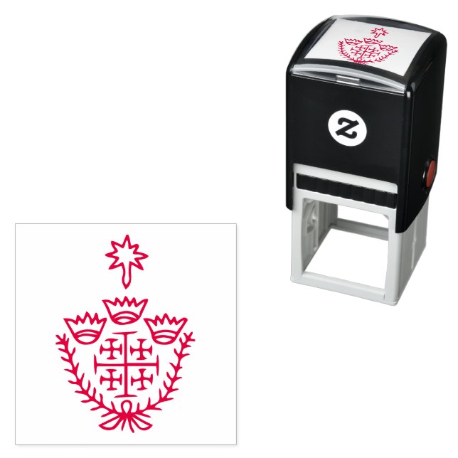Jerusalem Cross historical pilgrimage tattoo stamp (In Situ)