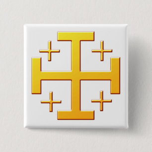 Jerusalem cross Jerusalem 15 Cm Square Badge