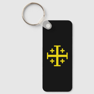 Jerusalem cross key ring