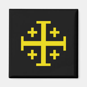 Jerusalem cross magnet