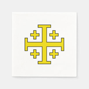 Jerusalem cross napkin