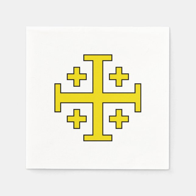 Jerusalem cross napkin (Front)