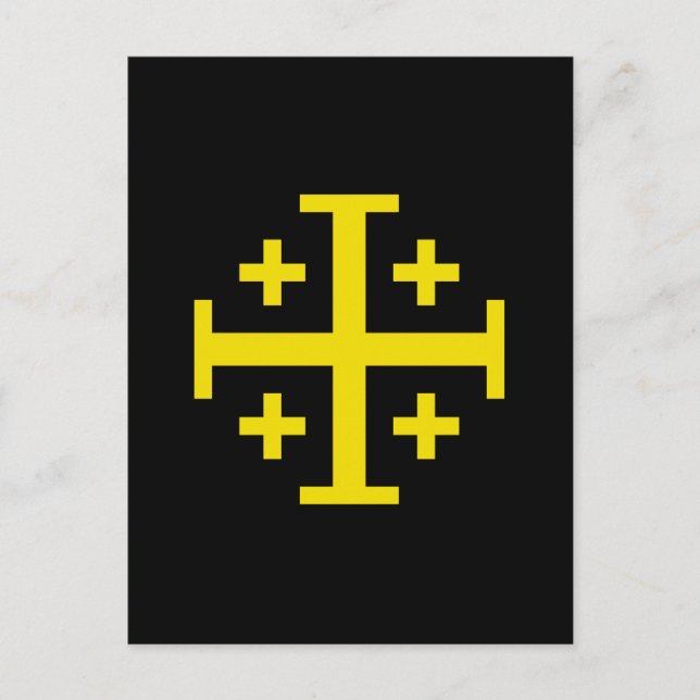 Jerusalem cross postcard (Front)
